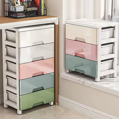 Armoire Bébé Tiroirs & Roulettes | Penderie Enfant Anti-Poussière
