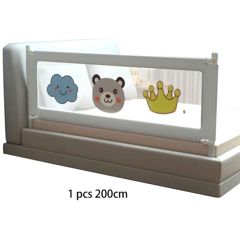 Barrière de Lit Enfant Relevable & Renforcée | Sûre Anti-Chute