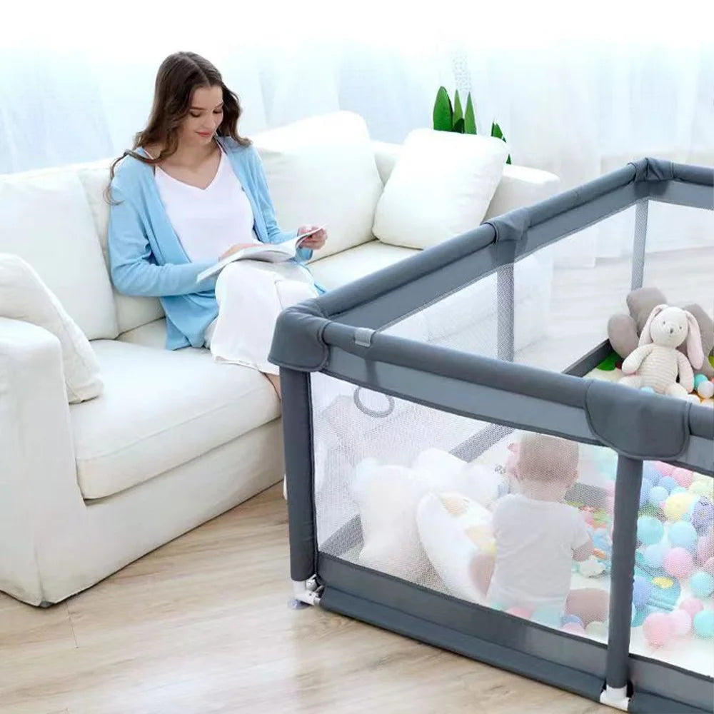 Grand Parc Bébé Pliable | Parc pour Bébé XXL 120x120cm Portable