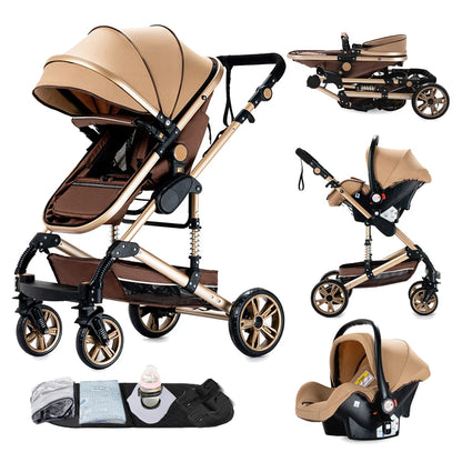 Poussette 3 en 1 Ultra-Légère | Système de Voyage Trio