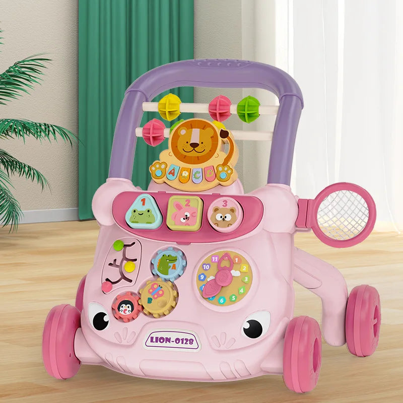 Chariot de Marche pour Bebe Multifonction Anti-Renversement