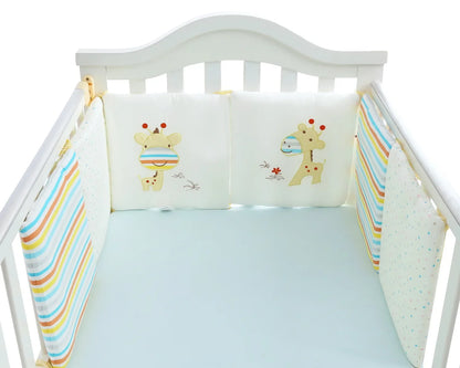 Barrière de Lit pour Bébé Coussins Nordiques (6pcs) | Anti-Chocs
