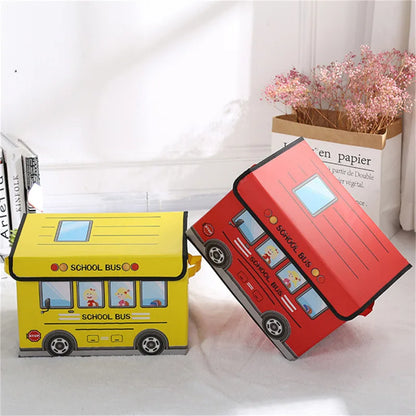 Boîte Rangement Enfant Bus Scolaire Pliable | Chambre Enfants