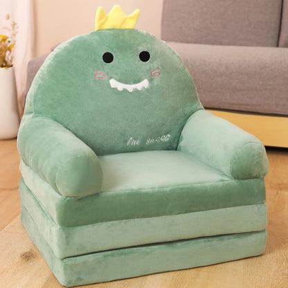 Fauteuil Chambre Bébé 2-en-1 | Canapé Enfant Cocon Doux & Sûr