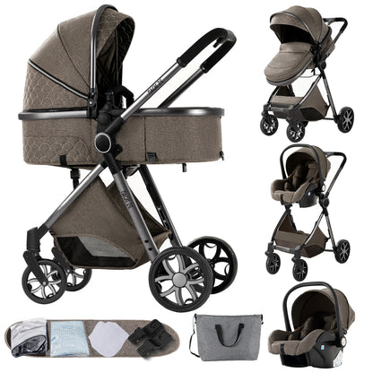 Poussette 3 en 1 Ultra-Légère | Système de Voyage Trio