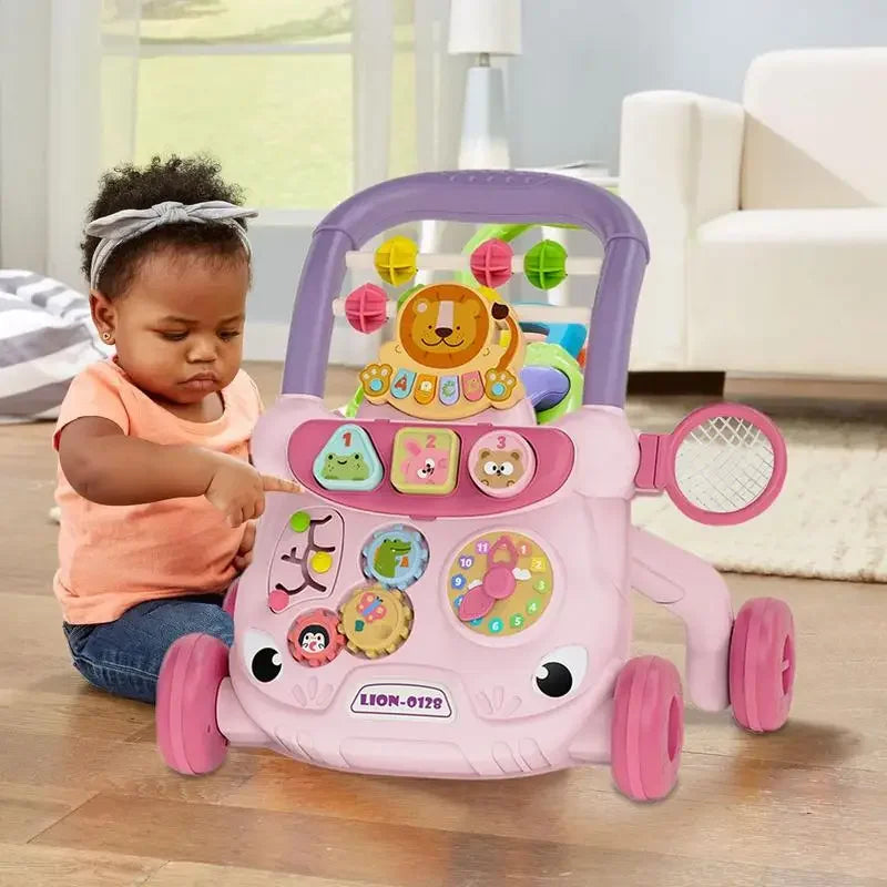 Chariot de Marche pour Bebe Multifonction Anti-Renversement