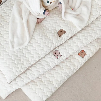 Matelas Bébé Coton Pliable 120x70cm | Lit Berceau Portable