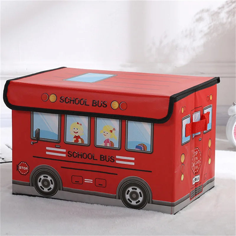 Boîte Rangement Enfant Bus Scolaire Pliable | Chambre Enfants