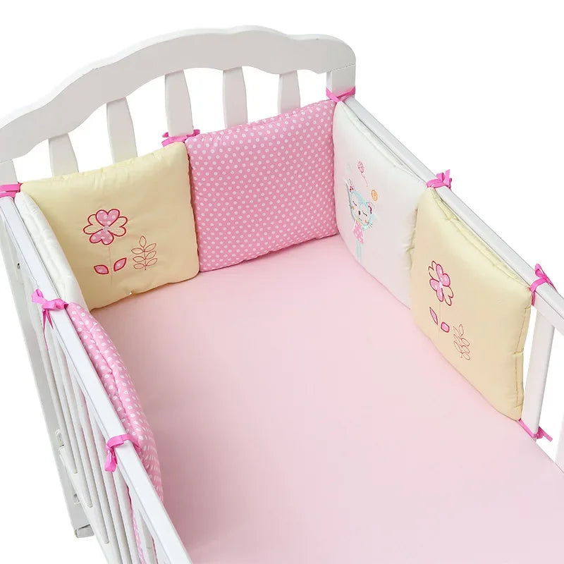 Barrière de Lit pour Bébé Coussins Nordiques (6pcs) | Anti-Chocs