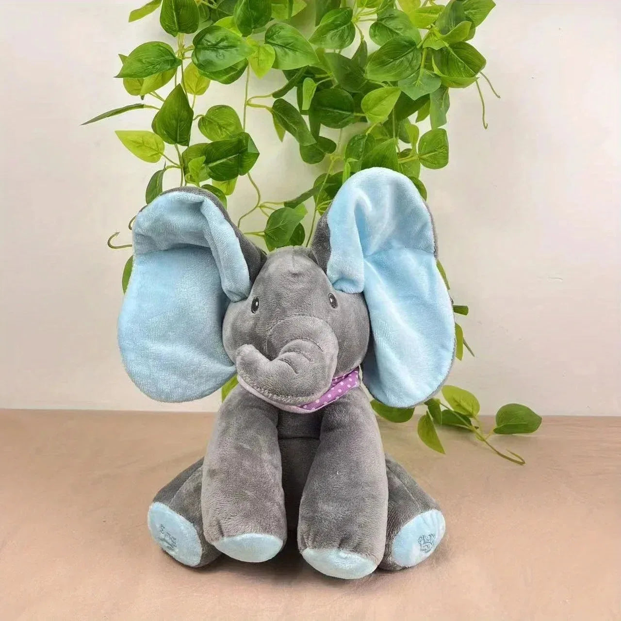 Peluche Éléphant Musicale Bébé | Interactive Oreilles Mobiles