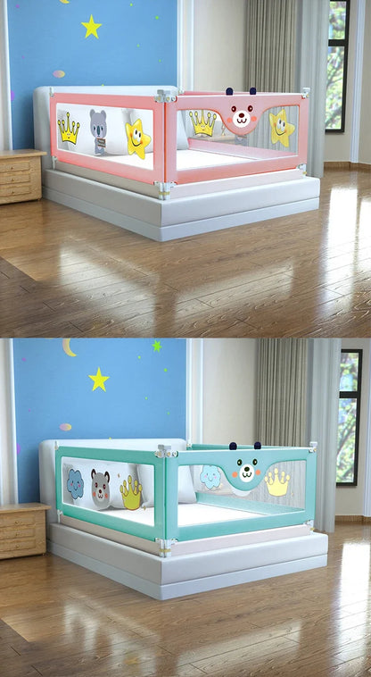 Barrière de Lit Enfant Relevable & Renforcée | Sûre Anti-Chute