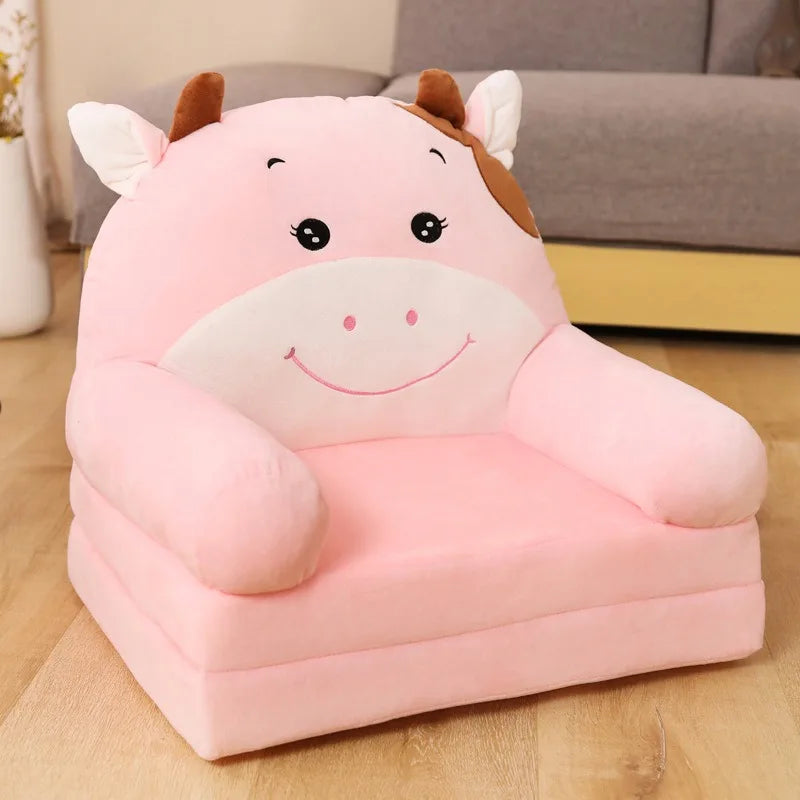Fauteuil Chambre Bébé 2-en-1 | Canapé Enfant Cocon Doux & Sûr