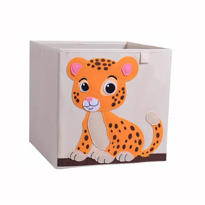 Armoire Bébé Cube Pliable Animal | Penderie Enfant Tissu Écolo