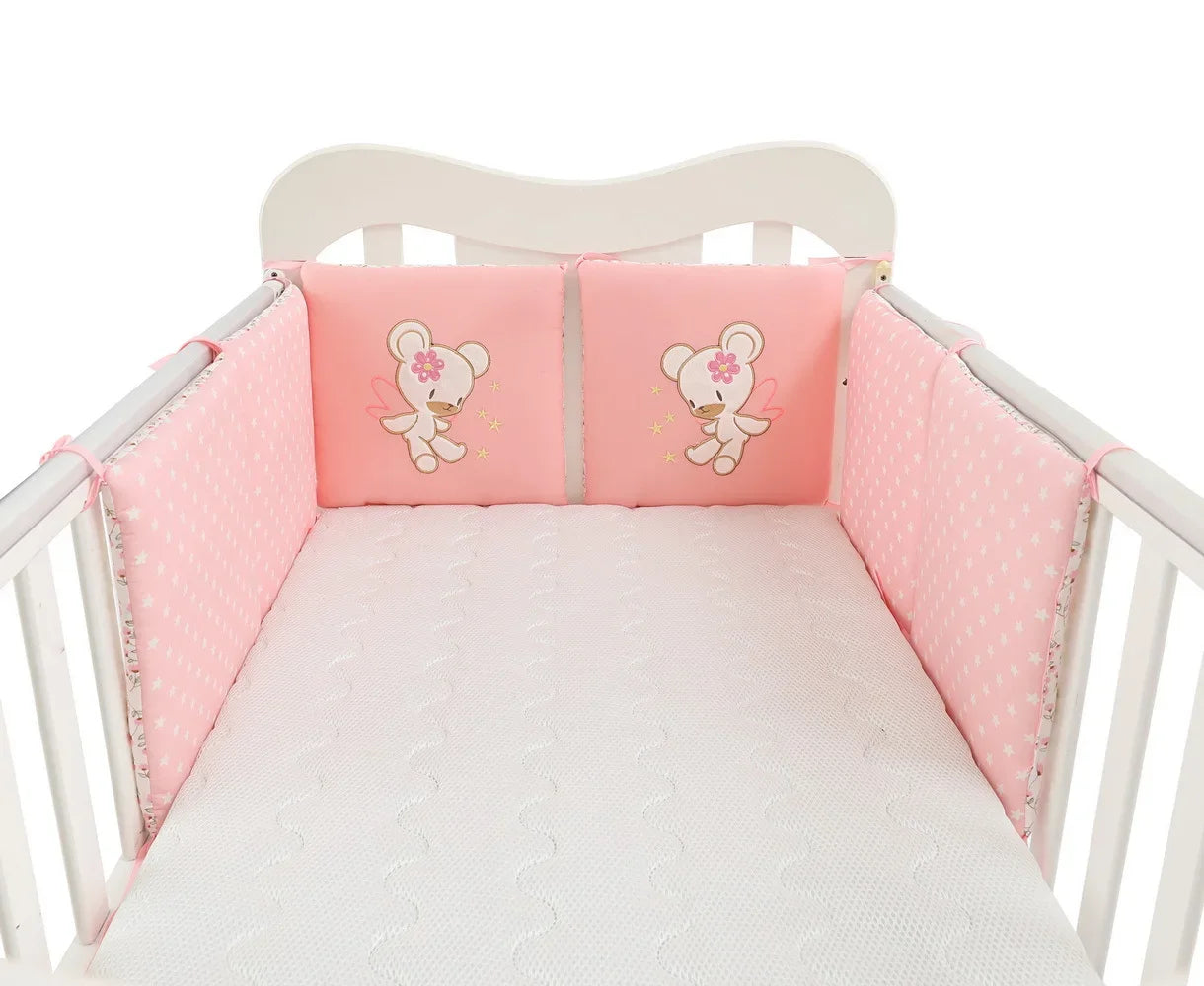 Barrière de Lit pour Bébé Coussins Nordiques (6pcs) | Anti-Chocs