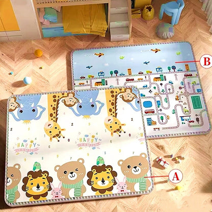 Tapis d'Éveil Bébé Géant Double Face & Pliable | Fille ou Garçon