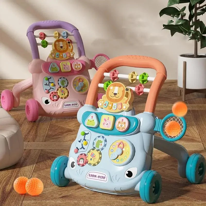 Chariot de Marche pour Bebe Multifonction Anti-Renversement