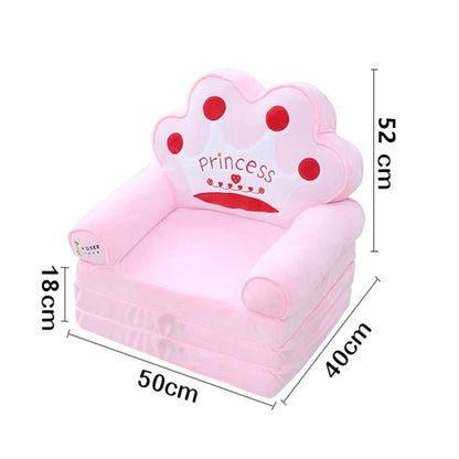 Fauteuil Chambre Bébé 2-en-1 | Canapé Enfant Cocon Doux & Sûr