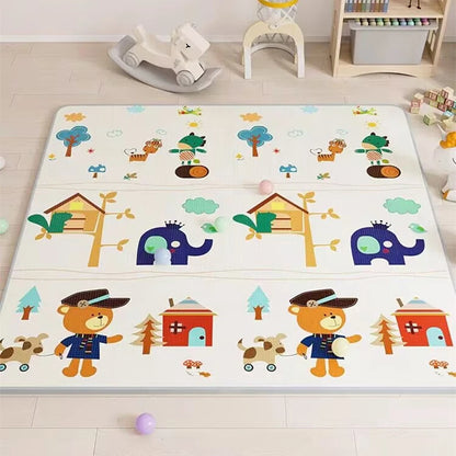 Tapis d'Éveil Bébé Géant Double Face & Pliable | Fille ou Garçon