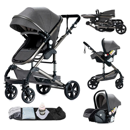 Poussette 3 en 1 Ultra-Légère | Système de Voyage Trio