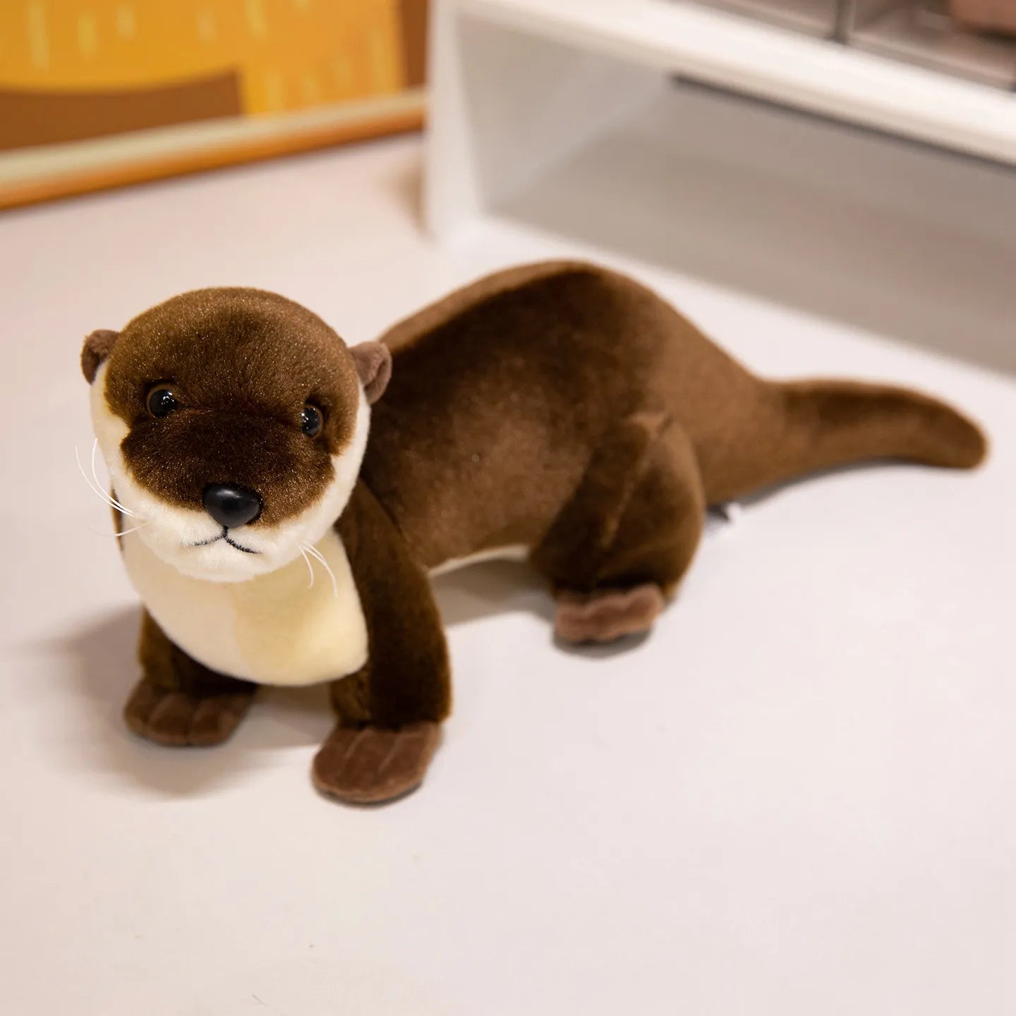 Peluche Loutre Kawaii 26cm | Doudou Bébé Doux Oreiller Enfant