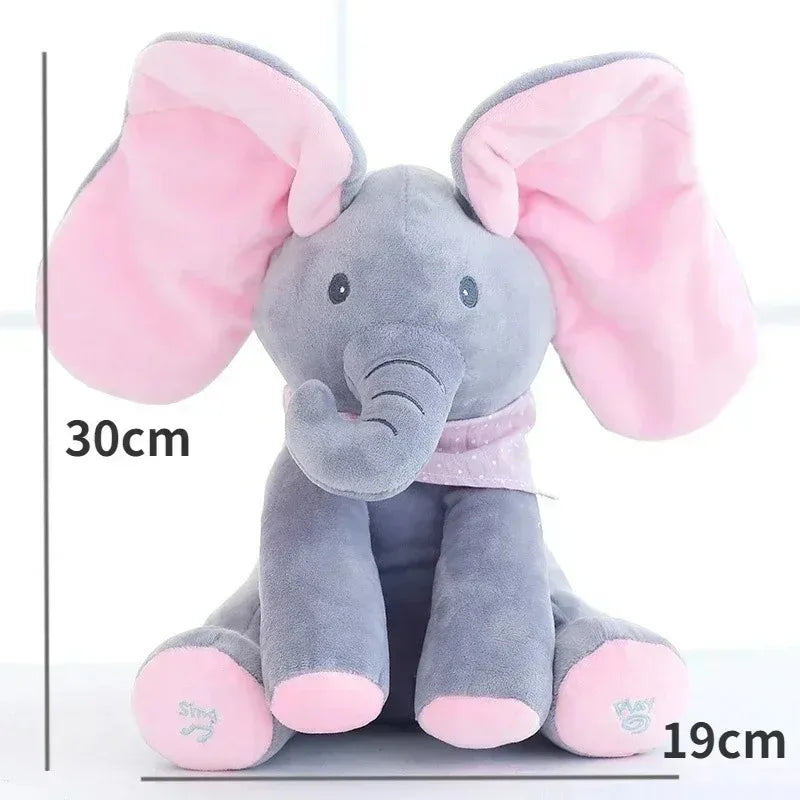 Peluche Éléphant Musicale Bébé | Interactive Oreilles Mobiles