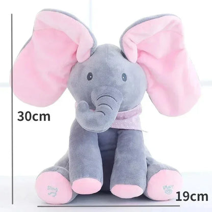 Peluche Éléphant Musicale Bébé | Interactive Oreilles Mobiles