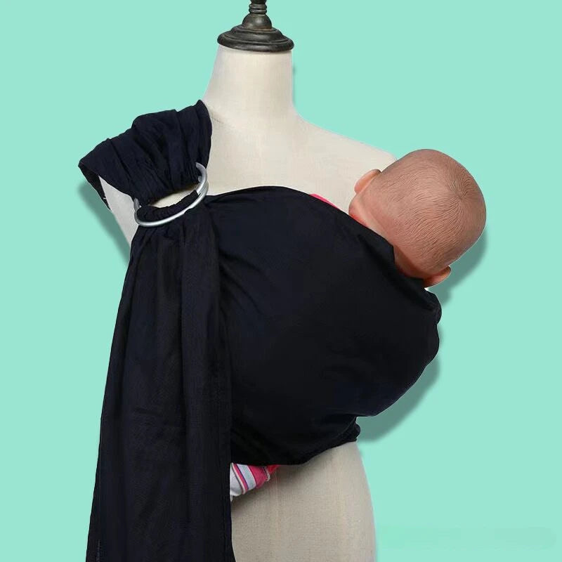 Echarpe Porte Bébé Double Anneaux Lin & Coton | Porte Bébé Avant