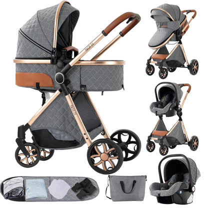 Poussette 3 en 1 Ultra-Légère | Système de Voyage Trio