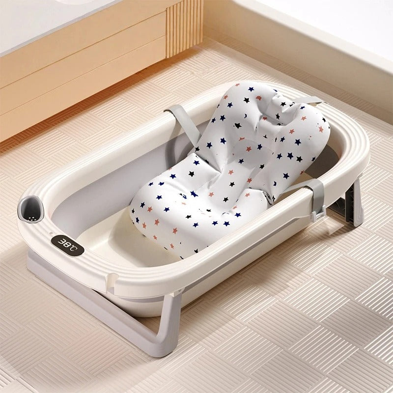 Baignoire Bébé Pliable Intelligente & Chaude | Double Usage