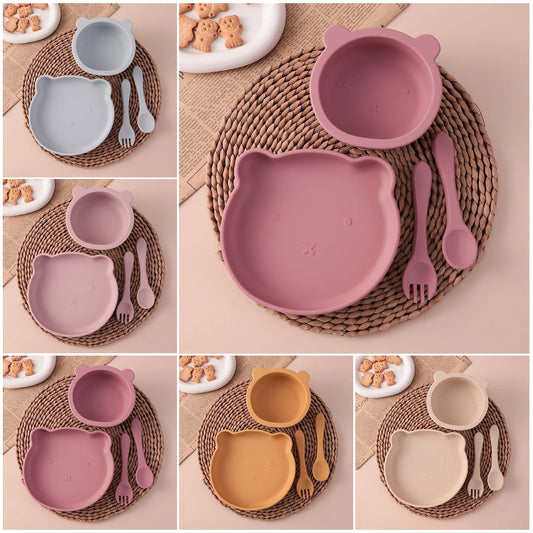 Ensenble de vaisselle en silicone