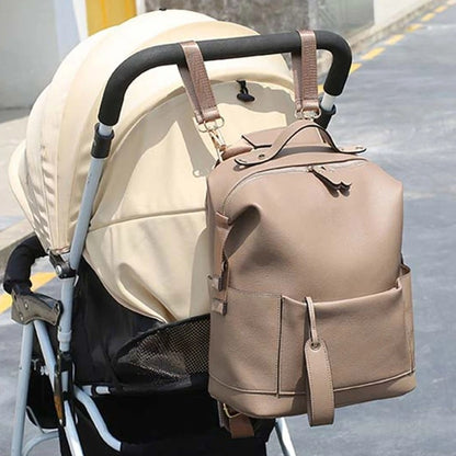 Sac à Langer Cuir Élégant | Sac à Dos Bébé Fille Garçon